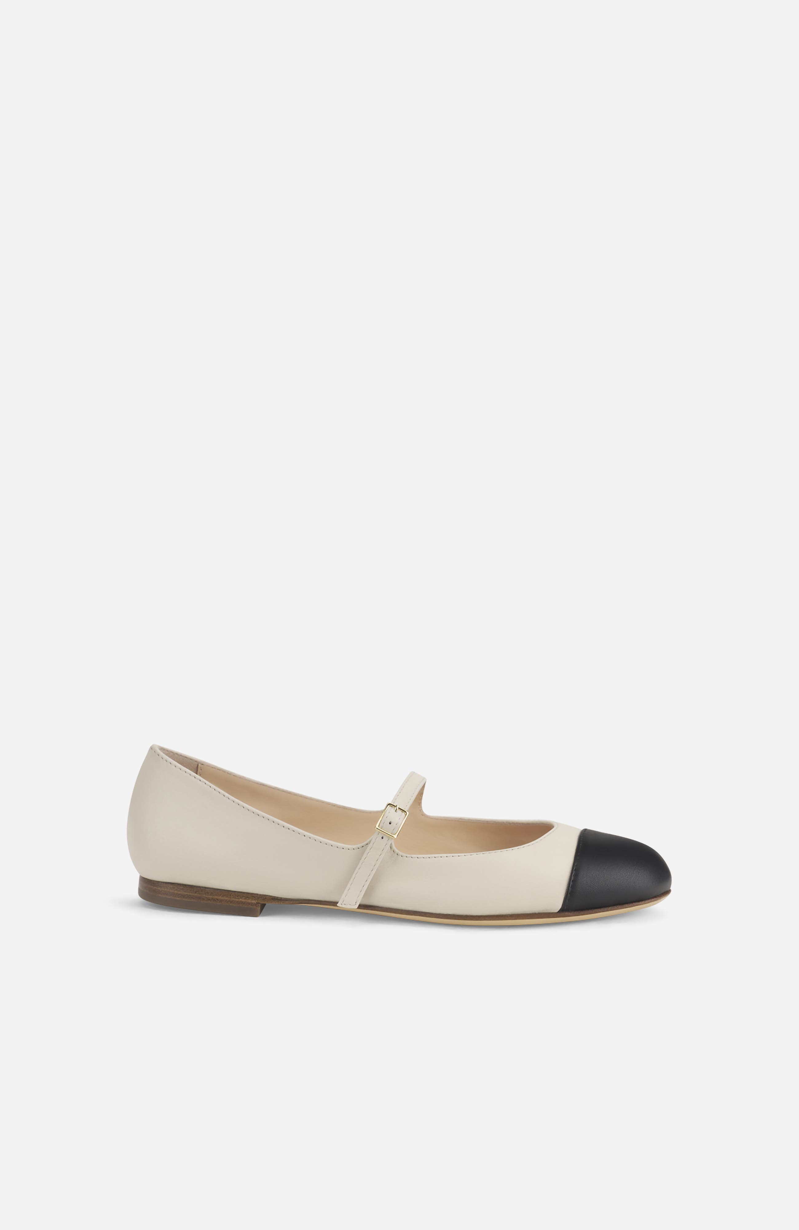 Milly Cap Toe Ballet Flat, Main, color, Milky