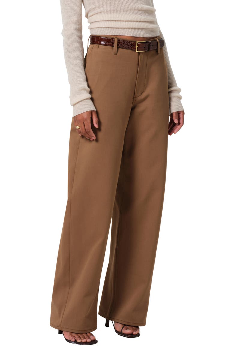 Ayla High Waist Wide Leg Pants, Alternate, color, NUT