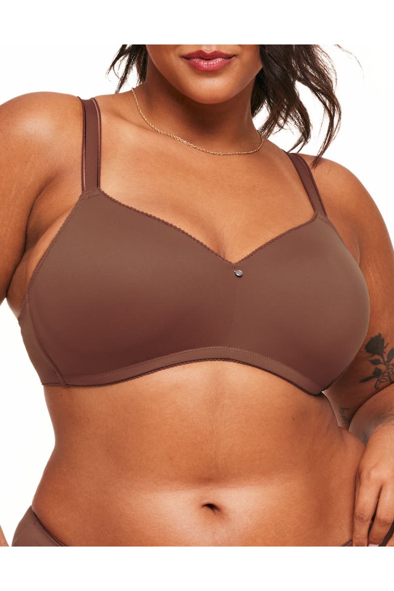 Johanna Contour Demi Bra, Main, color, Dark brown