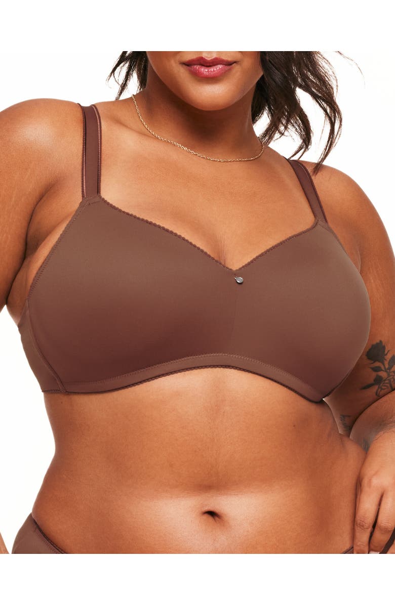Adore Me Johanna Contour Demi Bra, Main, color, Dark Brown
