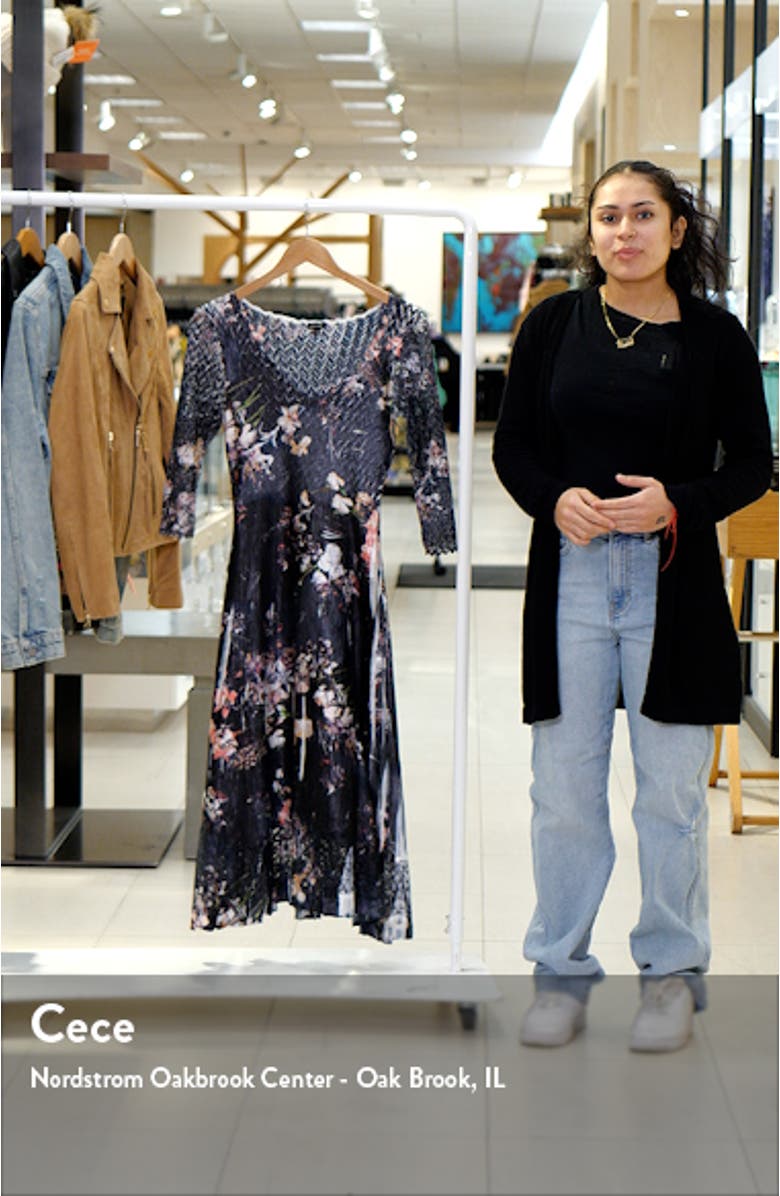 Floral A-Line Midi Dress, sales video thumbnail