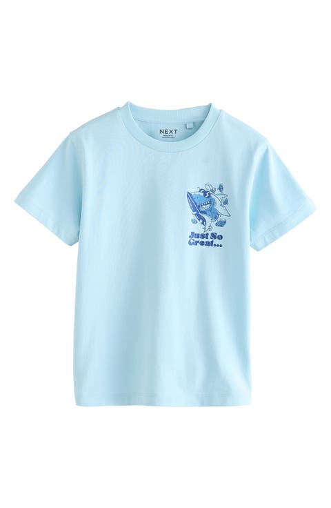 Kids' Shark Cotton Graphic T-Shirt (Little Kid & Big Kid)