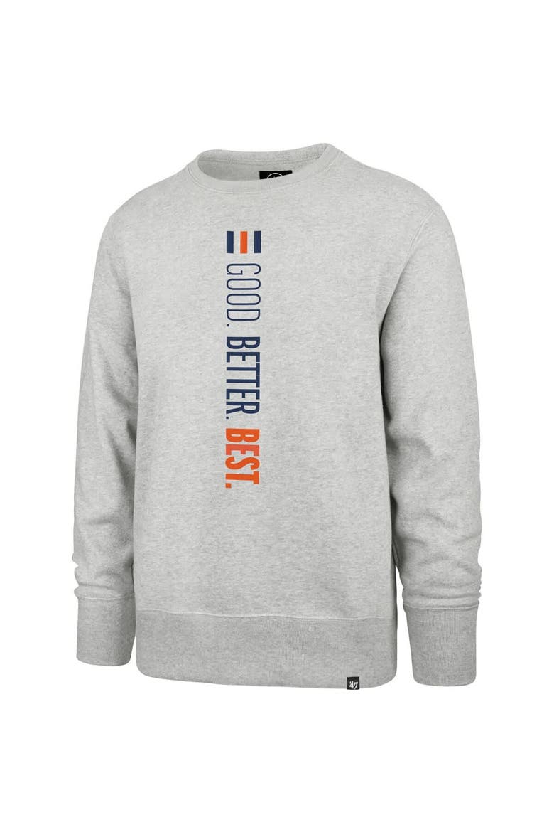 Men's '47  Heather Gray Chicago Bears Good. Better. Best. Franklin Sweatshirt, Alternate, color, Heather Gray