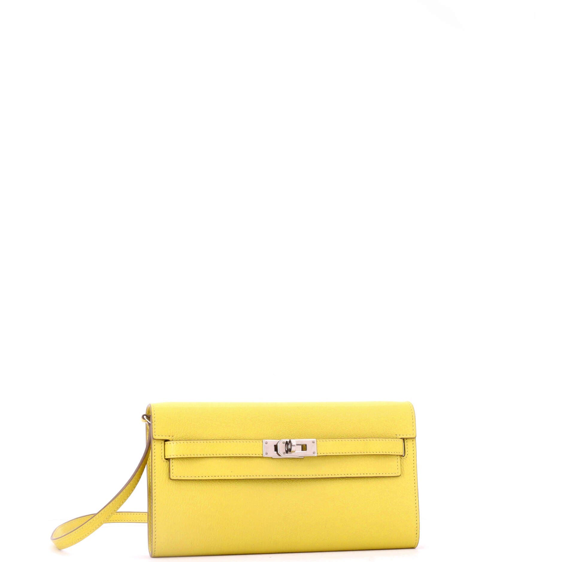 Kelly To Go Wallet Chevre Mysore, Alternate, color, Yellow