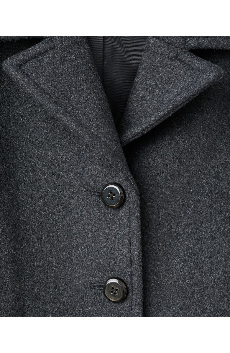 MANGO Wool Blend Coat, Alternate, color, Grey