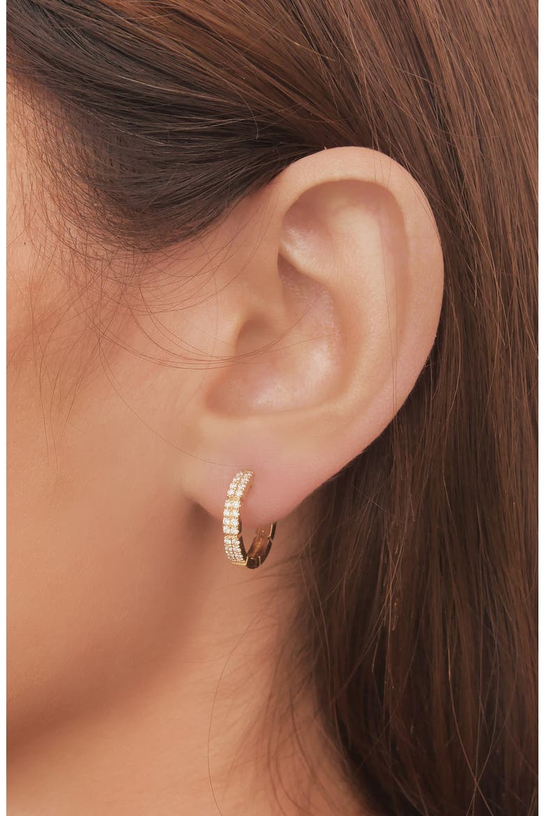 Katherine Pavé Diamond Hoop Earrings (Nordstrom Exclusive), Alternate, color, YELLOW GOLD/ DIAMOND