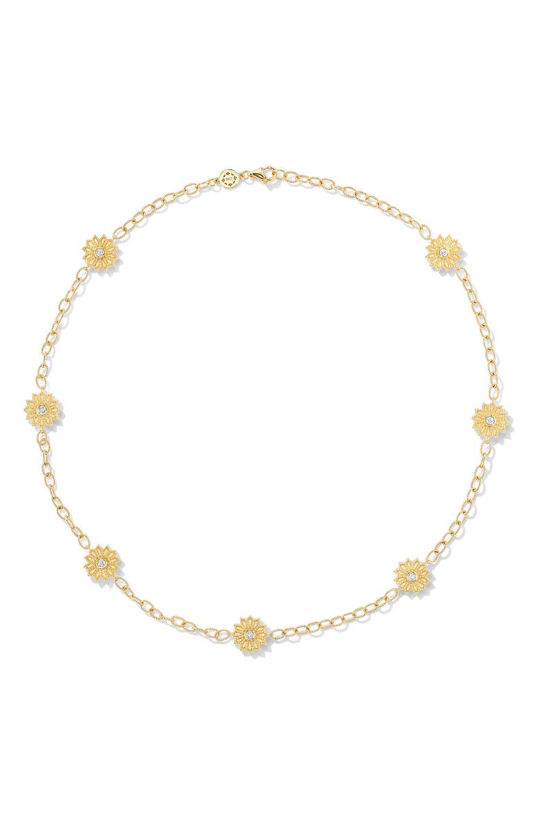 Orly Marcel Sacred Flower Station Bracelet, Main, color, Gold