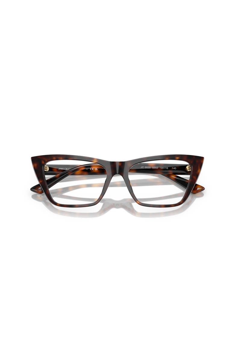 Jimmy Choo 52mm Cat Eye optical glasses, Alternate, color, Tortoise