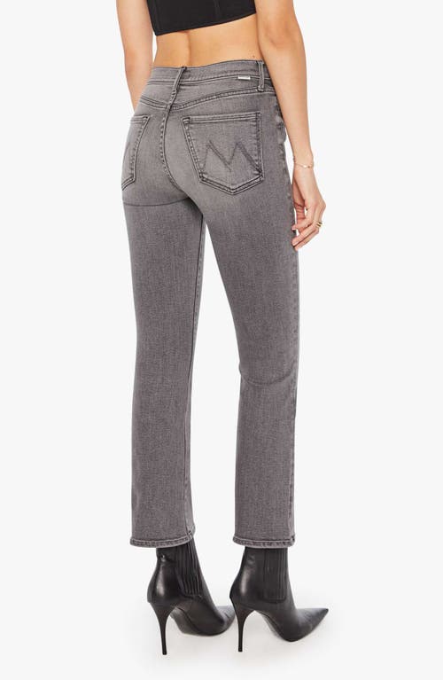 Mother The Outsider Flood High Waist Ankle Bootcut Jeans In Gray