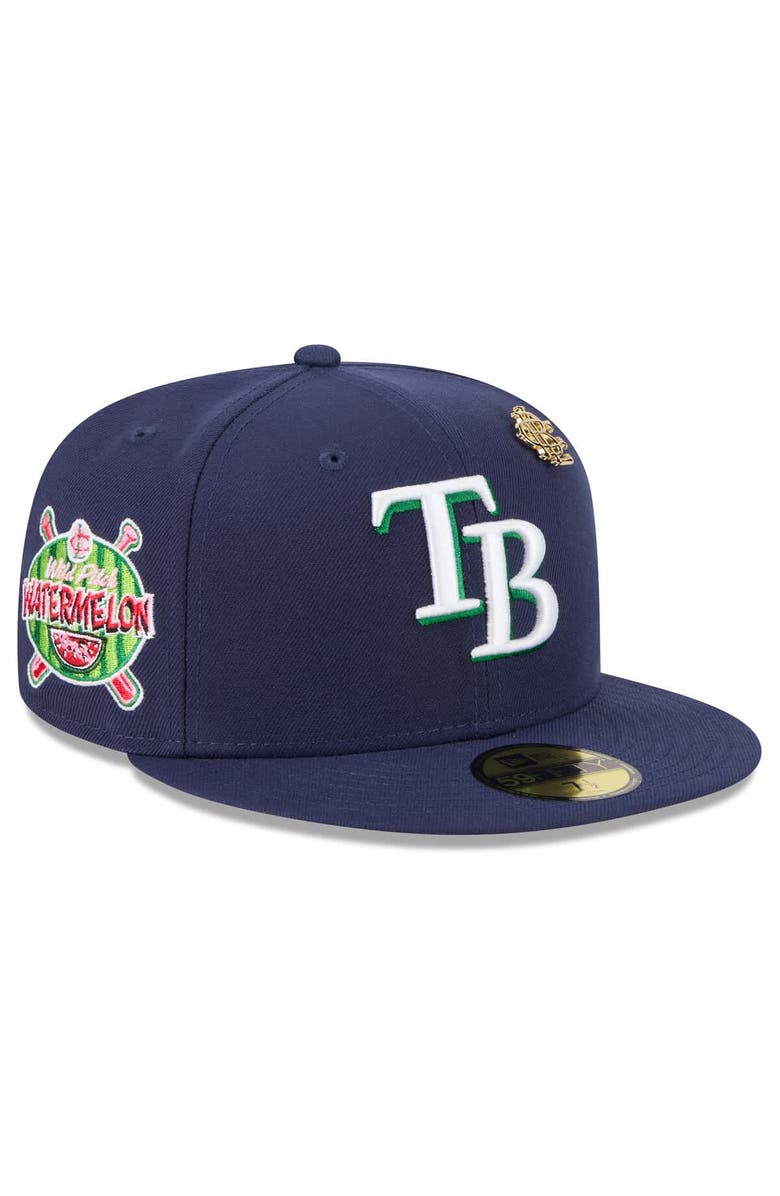 New Era Men's New Era Navy Tampa Bay Rays 2025 Big League Chew 59FIFTY Fitted Hat, Alternate, color, Navy