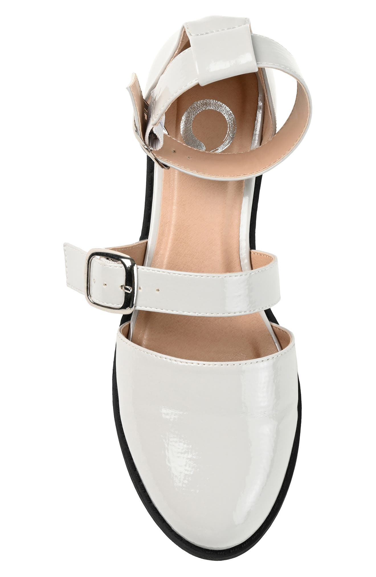 Journee Collection Constance Buckle Sandal - Wide Width, Alternate, color, Grey