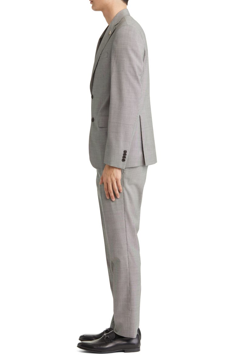 Ted Baker London Roger Extra Slim Fit Mini Houndstooth Wool Suit, Alternate, color,