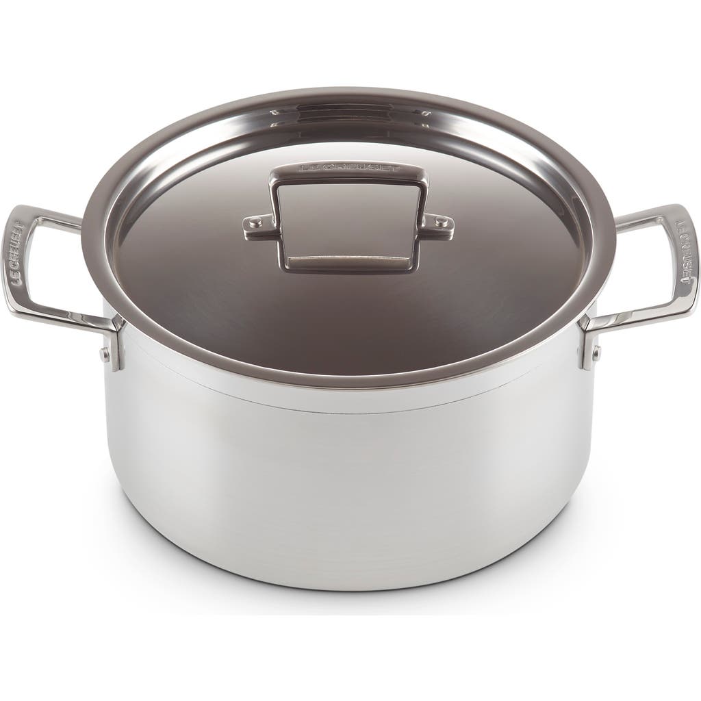 Le Creuset 3 Ply Shallow Casserole Dish 24cm In Stainless Steel