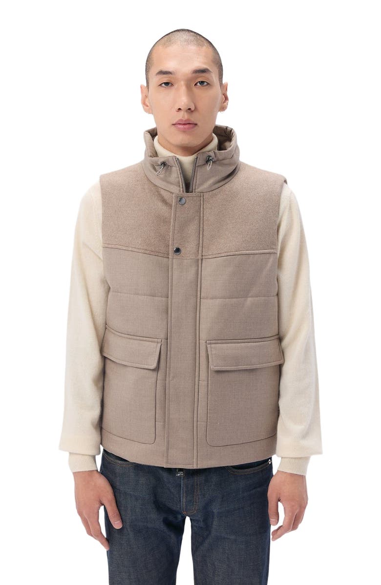 GOBI Mongolian Cashmere Drawstring Collar Cashmere Vest, Alternate, color, 