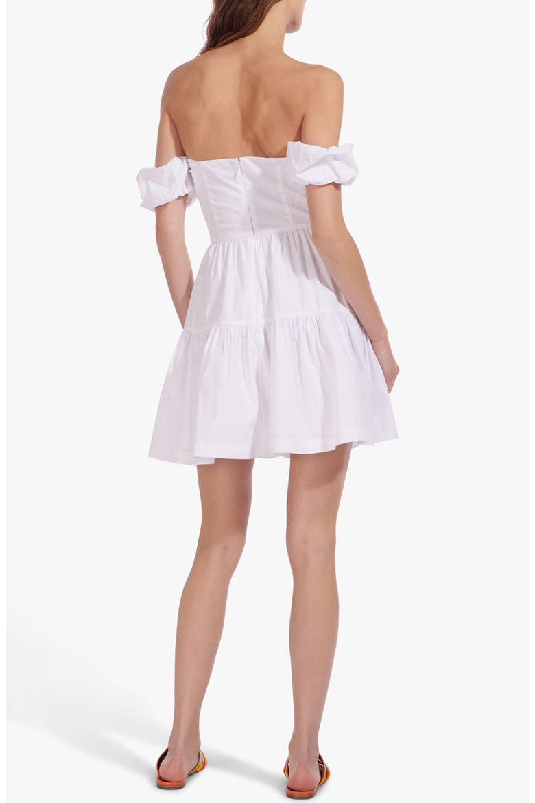 Elio Strapless Minidress, Alternate, color, WHITE
