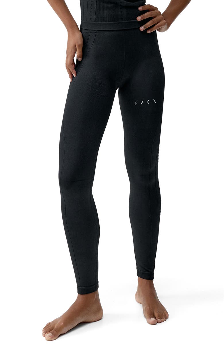 Born Living Yoga Shantala Seamless High Rise Sport Legging, Main, color, Black