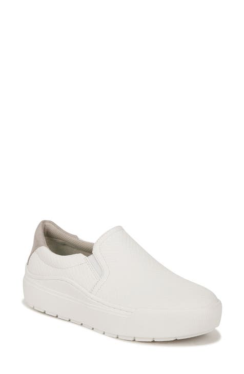 Slip on sneakers womens white on sale