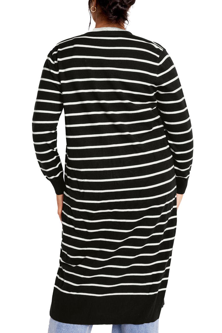 June Stripe Long Cardigan, Alternate, color, STRIPE