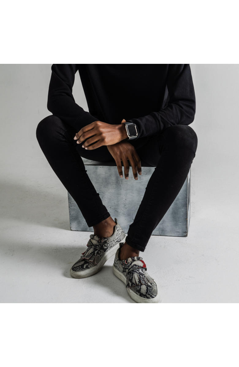 Tiannia Barnes Serena Sneakers, Alternate, color, Snakeskin