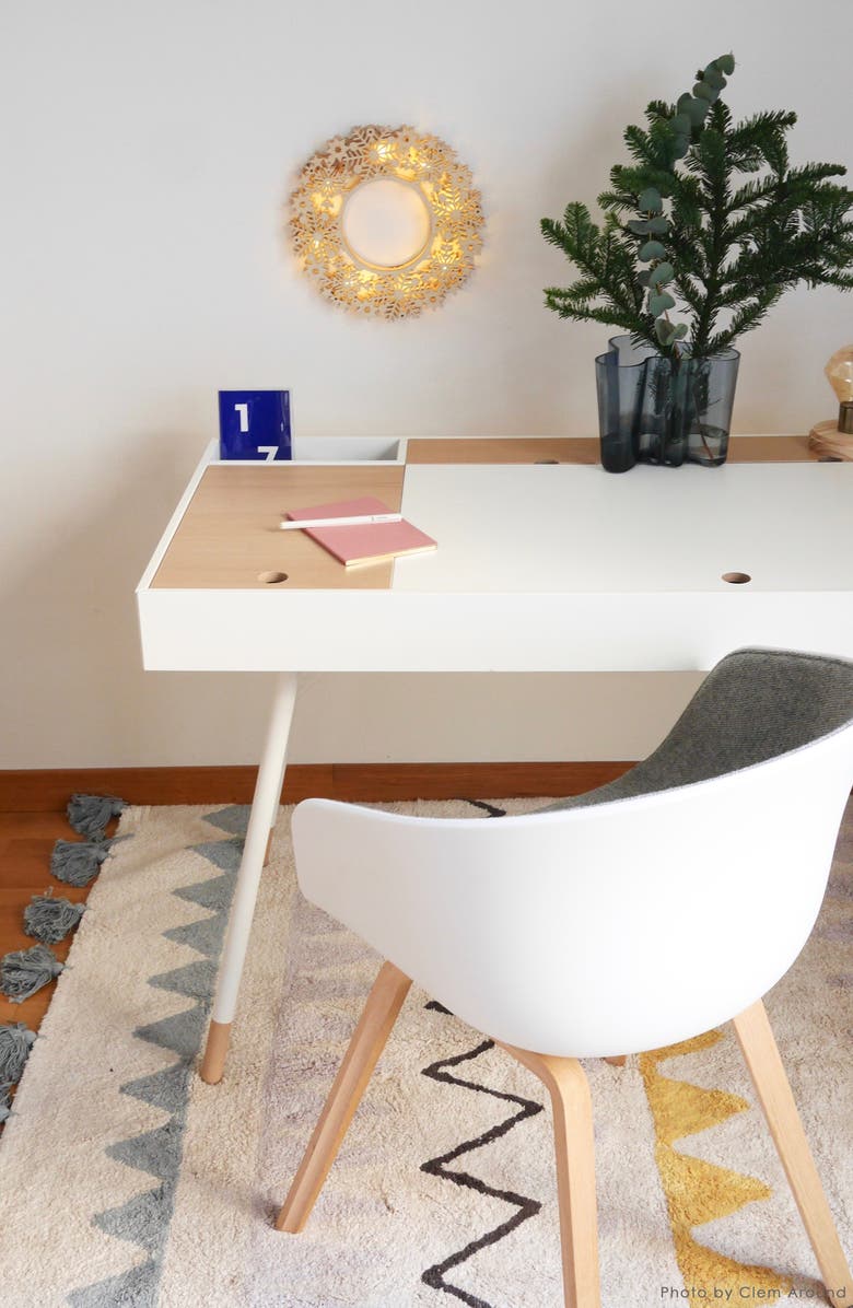 Lorena Canals Zigzag Stripe Washable Rug, Alternate, color, Vintage Blue