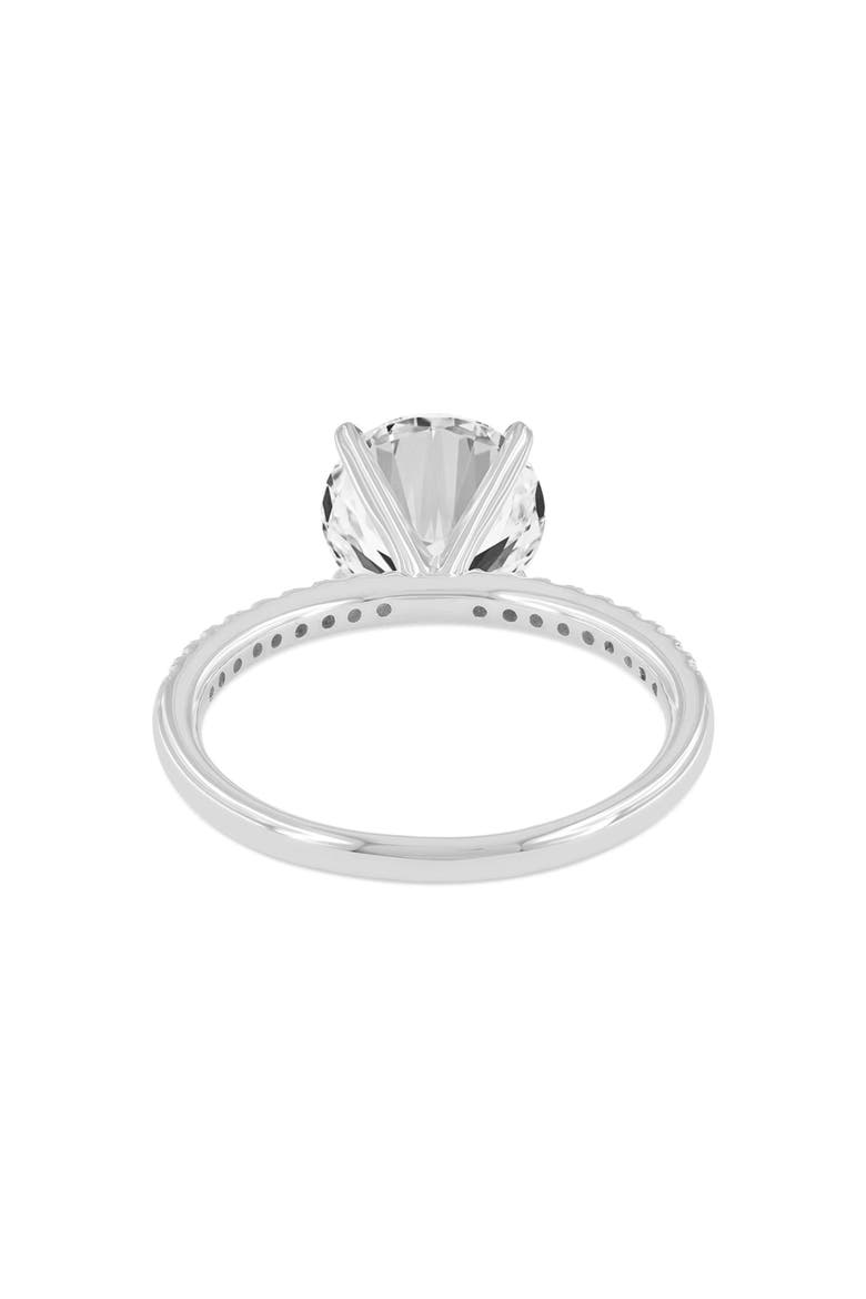 Mila 14K White Gold Round Cut Lab Grown Diamond Classic Engagement Ring - 2.6 Ct, Alternate, color, 14K White Gold