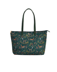Fable England Into the Woods Large Green Grab Tote