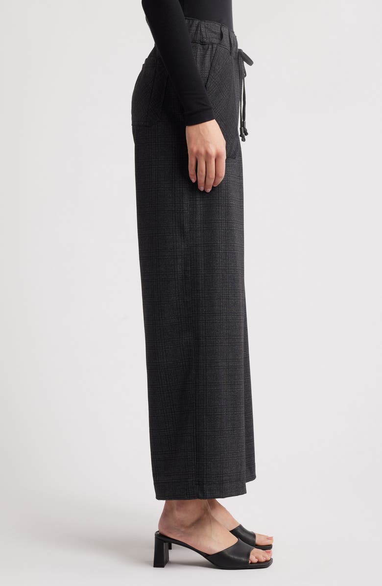 Wit & Wisdom 'Ab'Leisure Pull-On High Waist Wide Leg Ponte Pants, Alternate, color, Navy Charcoal