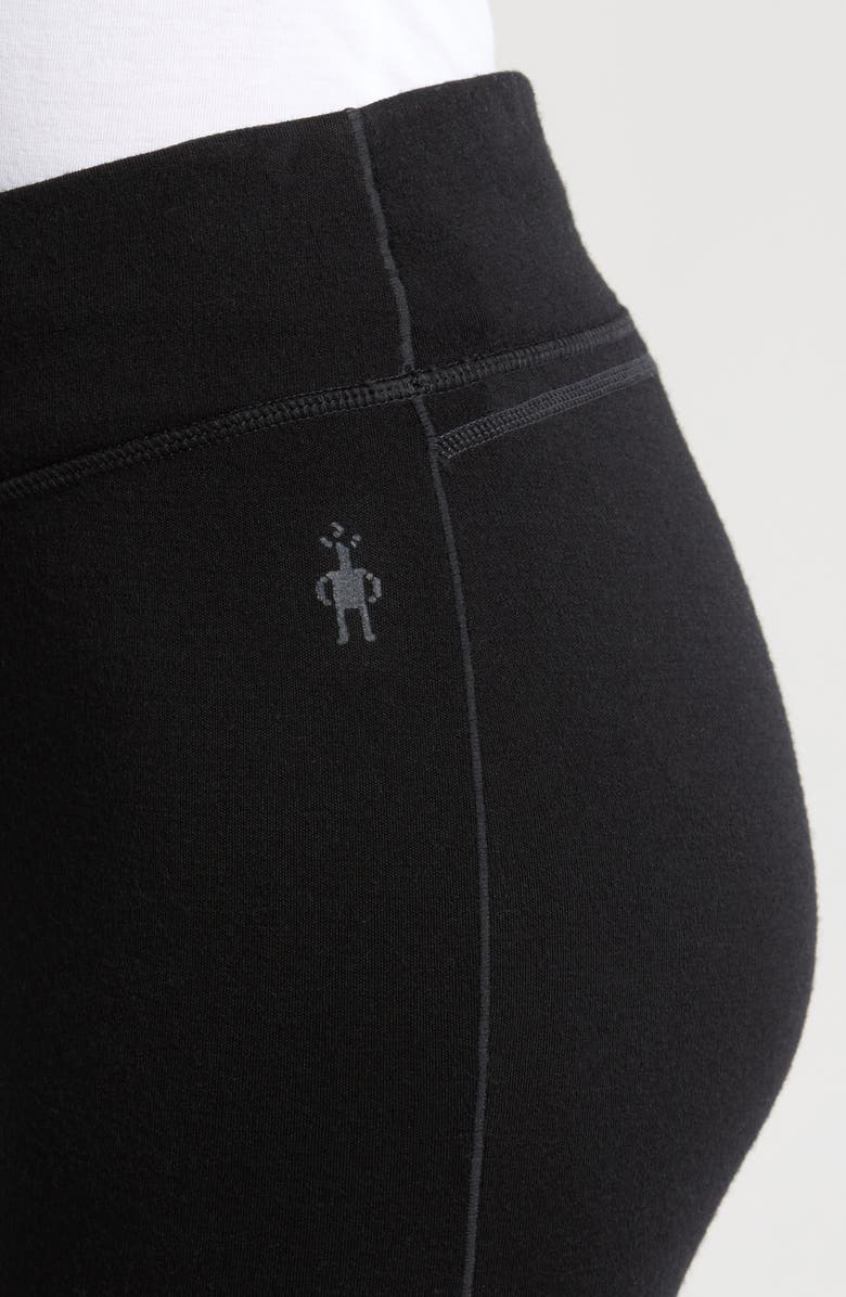 Smartwool Classic Thermal Wool Blend Base Layer Leggings, Alternate, color, Black