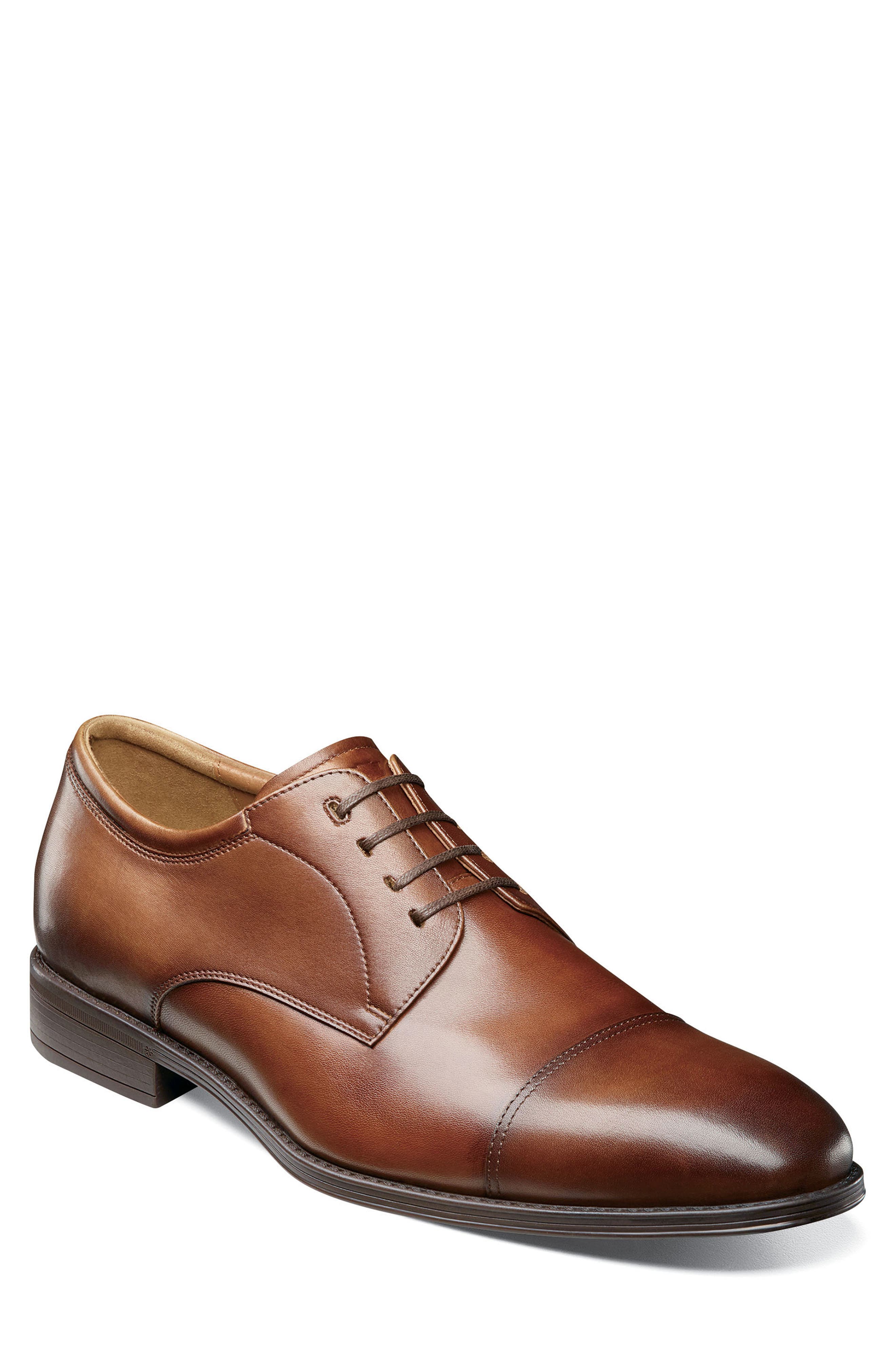 Ariano Cap Toe Oxford, Main, color, COGNAC