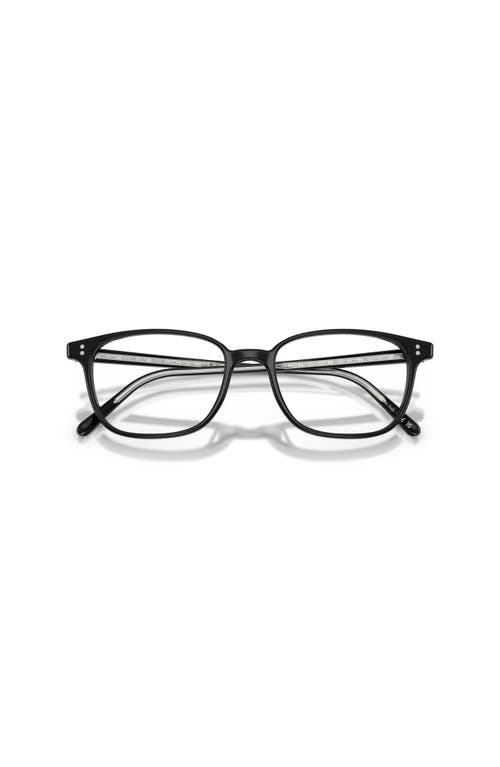 Oliver Peoples 53mm Square Optical Glasses In Black