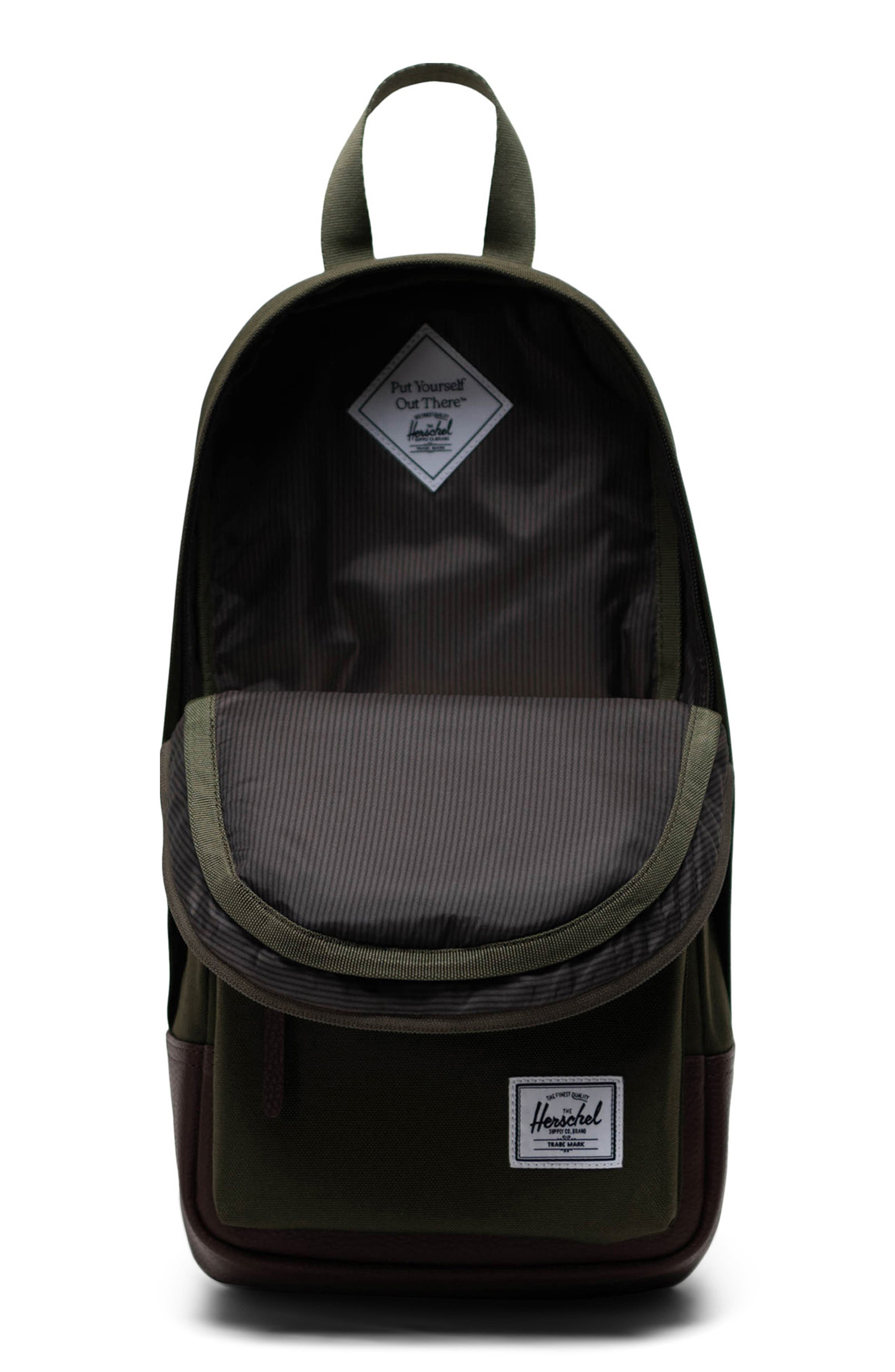 Heritage Shoulder Bag, Alternate, color, IVY GREEN/ CHICORY COFFEE
