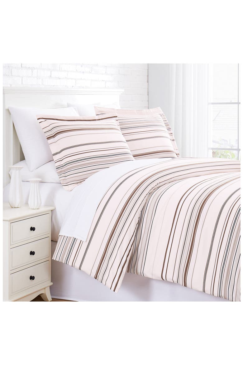 Stripe Collection - Luxury Premium Oversized Comforter Set, Main, color, TAUPE