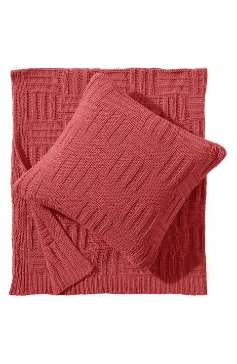 Chain Basket Square Throw Pillow