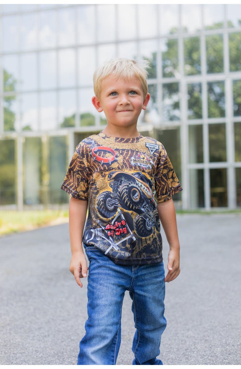 Monster Jam 3-Pack T-Shirts, Alternate, color, Blue / Grey / Brown