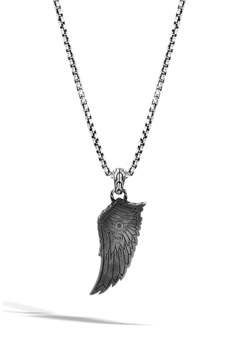 Men's Legends Eagle Pendant Necklace, Alternate, color, SILVER