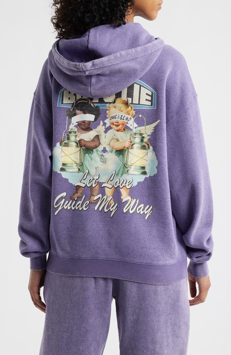 BOYS LIE Aura Let Love Guide My Way Racer Hoodie, Alternate, color,