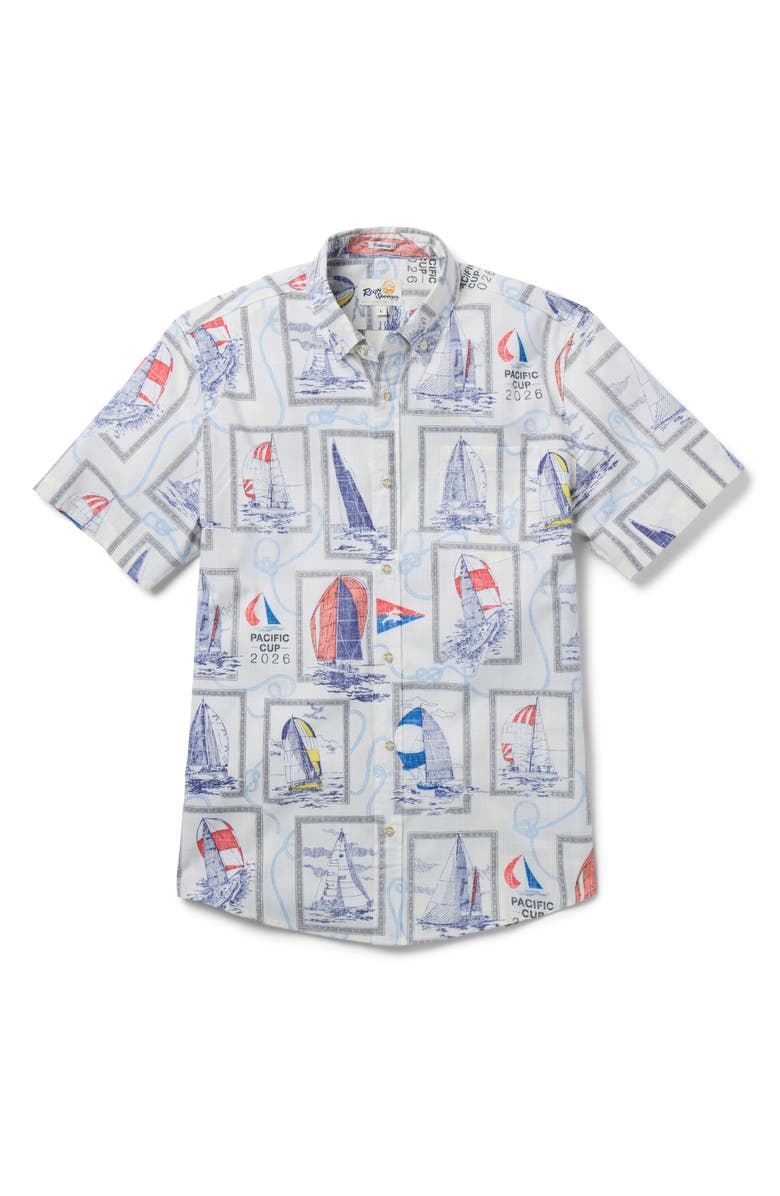 Reyn Spooner Pacific Cup 2026 Print Shirt, Main, color, Ivory