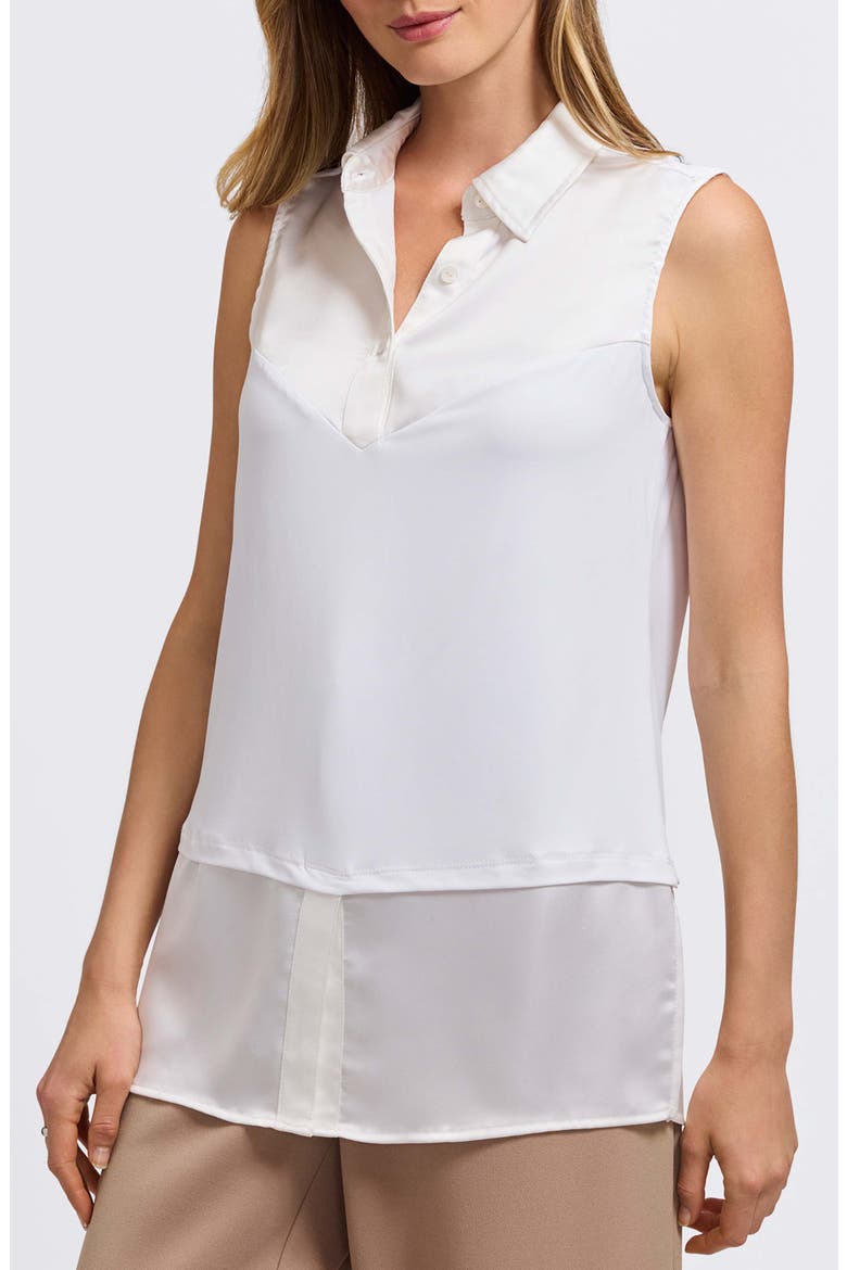 Sasha Sleeveless Layering Tunic, Alternate, color, WHITE