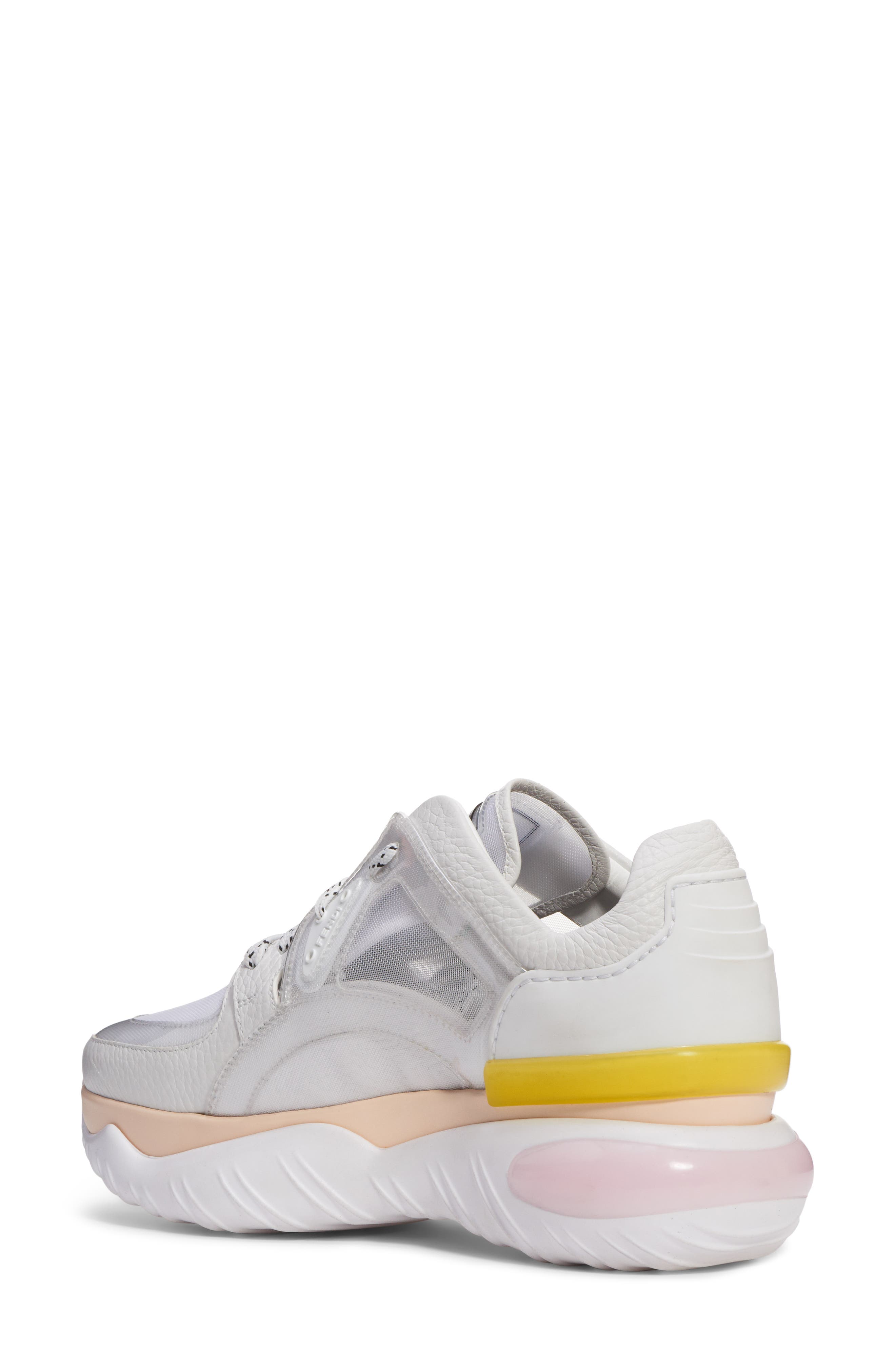 Fancy Lace-Up Sneaker, Alternate, color, WHITE