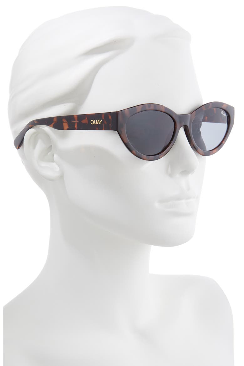 Australia Totally Buggin 49mm Cat Eye Sunglasses, Alternate, color, TORT/ SMOKE