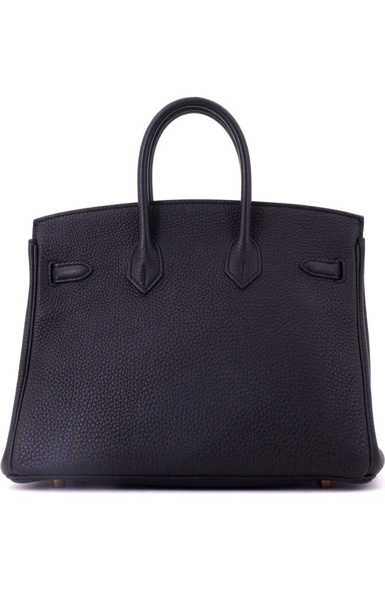 Pre-Owned Hermes Birkin Handbag Black Togo with Rose Gold Hardware 25, Alternate, color, Noir