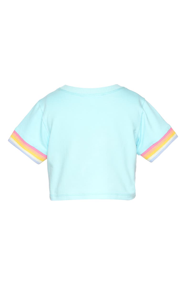 Baby Sara Kids' Cool Star Patch T-Shirt, Alternate, color, Aqua