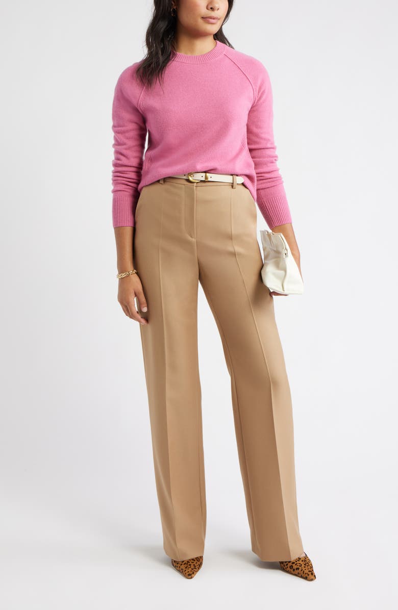 Caslon<sup>®</sup> Raglan Sleeve Wool & Cashmere Sweater, Alternate, color, Pink
