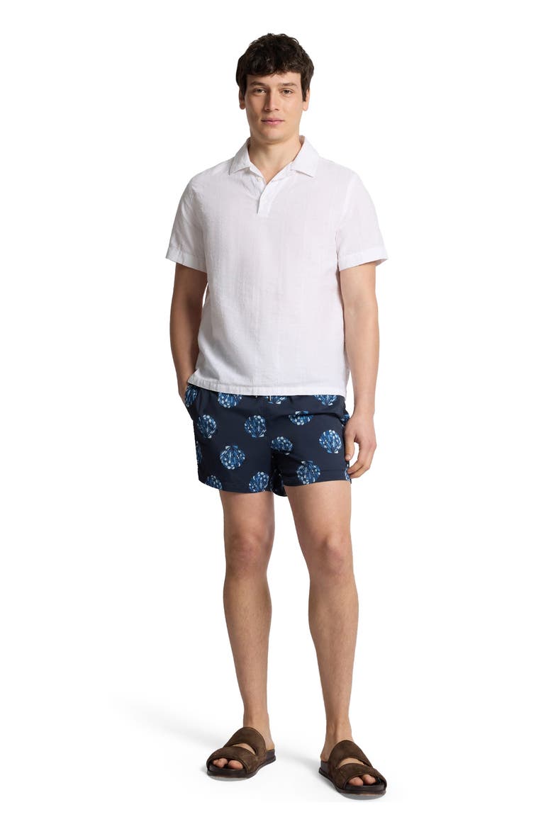 Classic Charles 4" Swim Trunk, Main, color, Navy