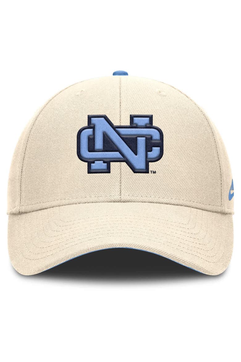 Men's Nike Natural North Carolina Tar Heels Rise Legacy Adjustable Hat, Alternate, color, Natural