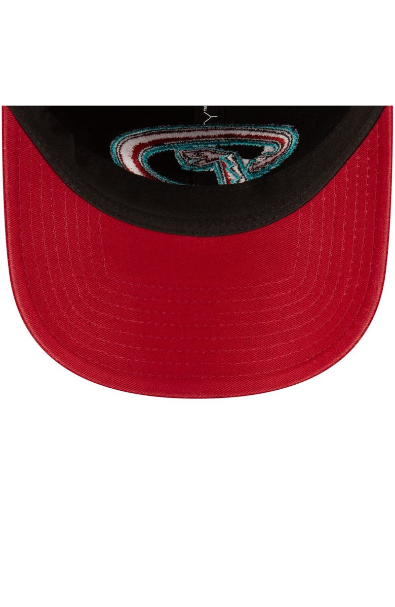 New Era Men's New Era Black/Red Arizona Diamondbacks Road Replica Core Classic 9TWENTY Adjustable Hat, Alternate, color, Black