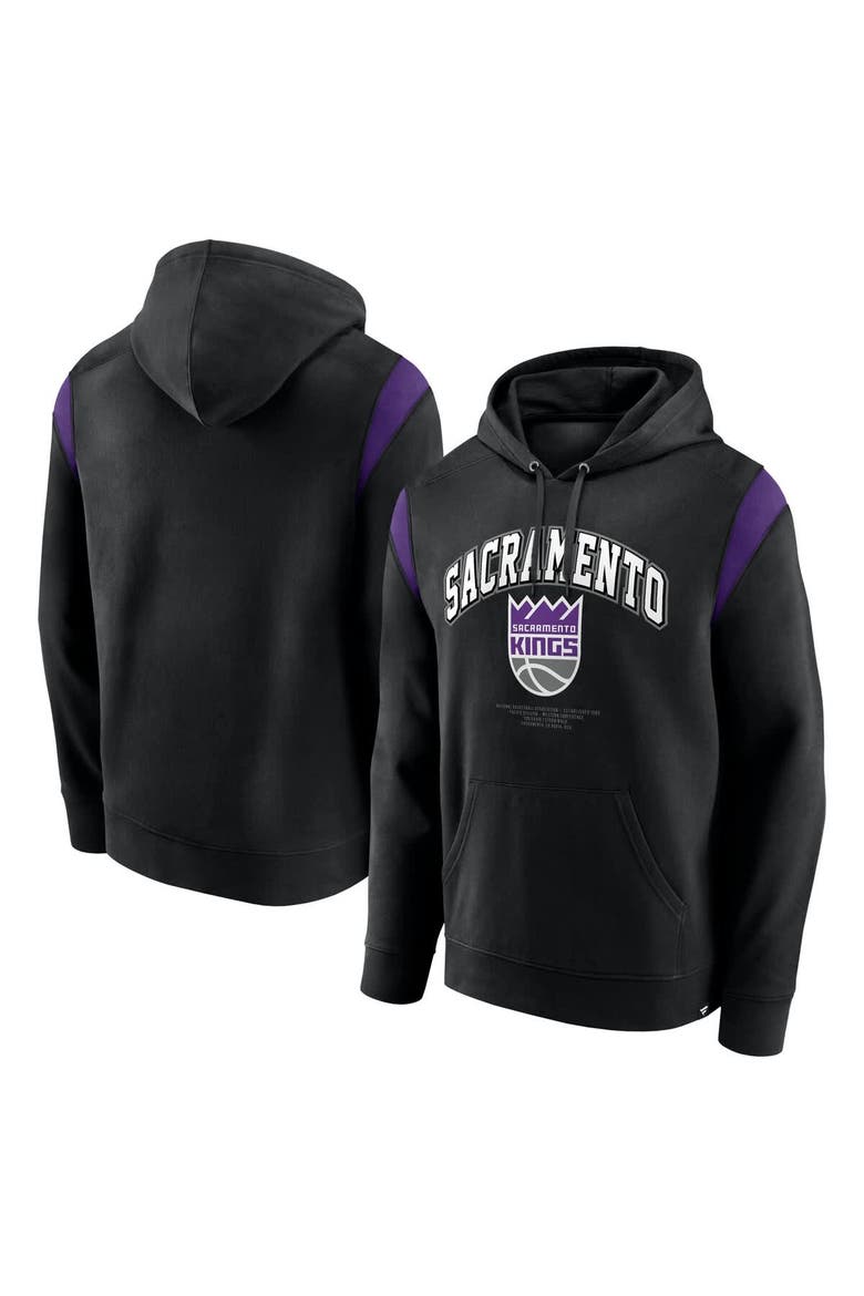 Men's Fanatics Black Sacramento Kings Scorer Pullover Hoodie, Main, color, Black