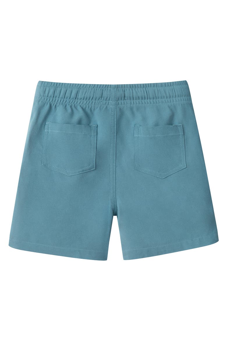Kids' Pull-On Shorts, Alternate, color, TEAL LINEN