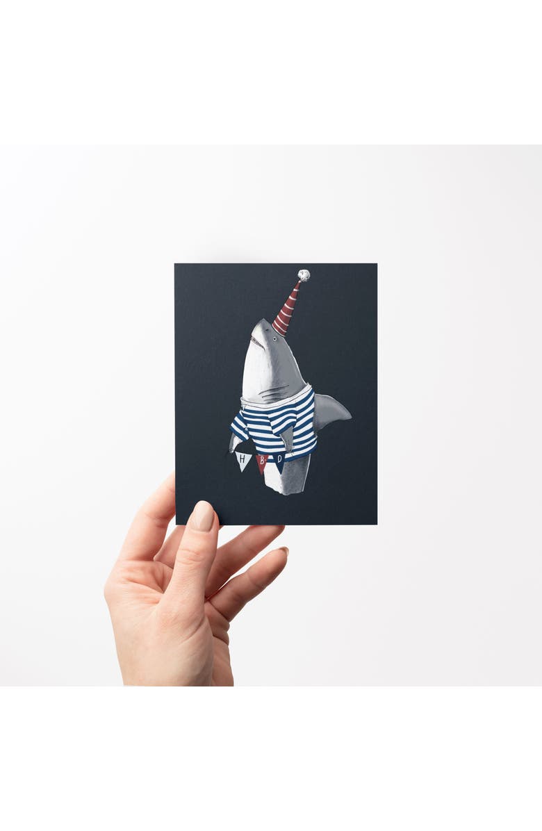 Ramus & Co Happy Birthday Greeting Card Pack (3ct) "Shark HBD", Alternate, color, Multi-Pack