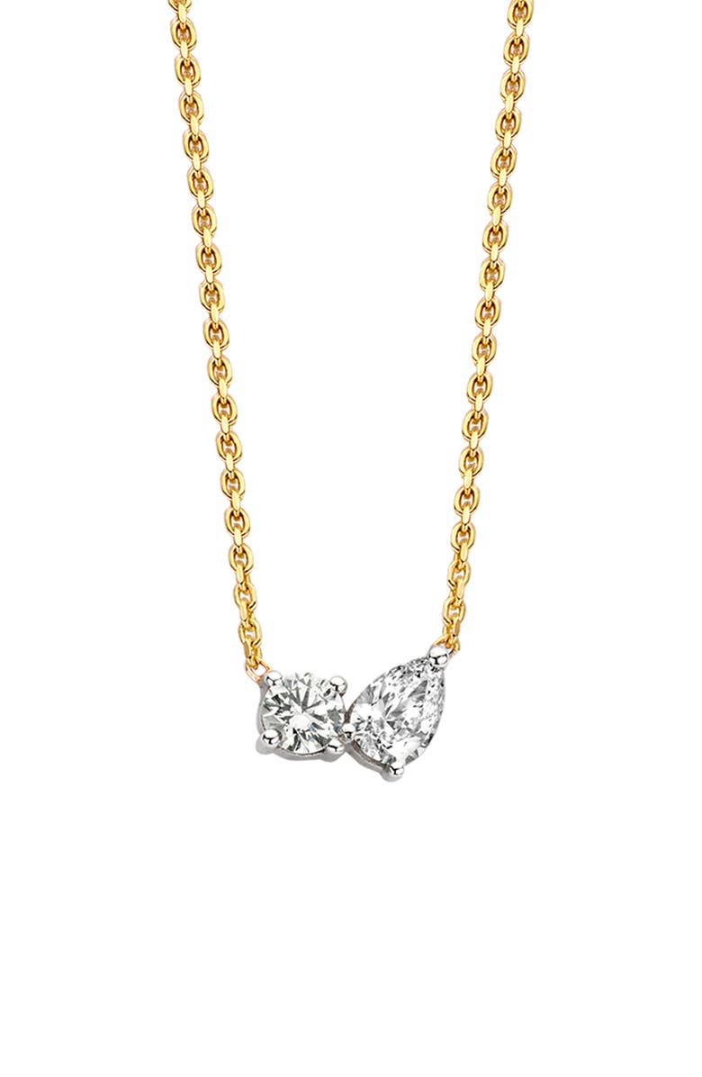 Kimai Duo Lab Created Diamond Necklace, Main, color, 